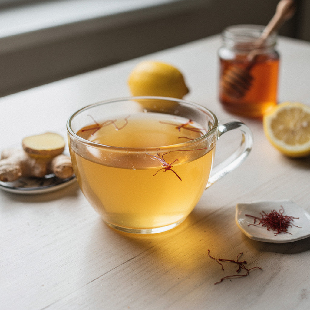 Saffron Honey Lemon Tonic