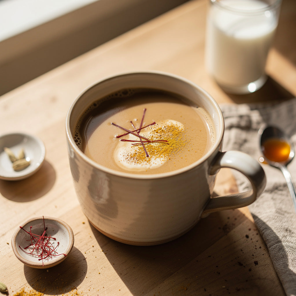 Cardamom Saffron Coffee