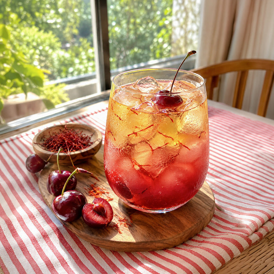 Saffron Cherry Nightcap